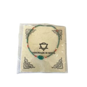 Collar nepalí de gemas extrafinas - Turquesa y piedra