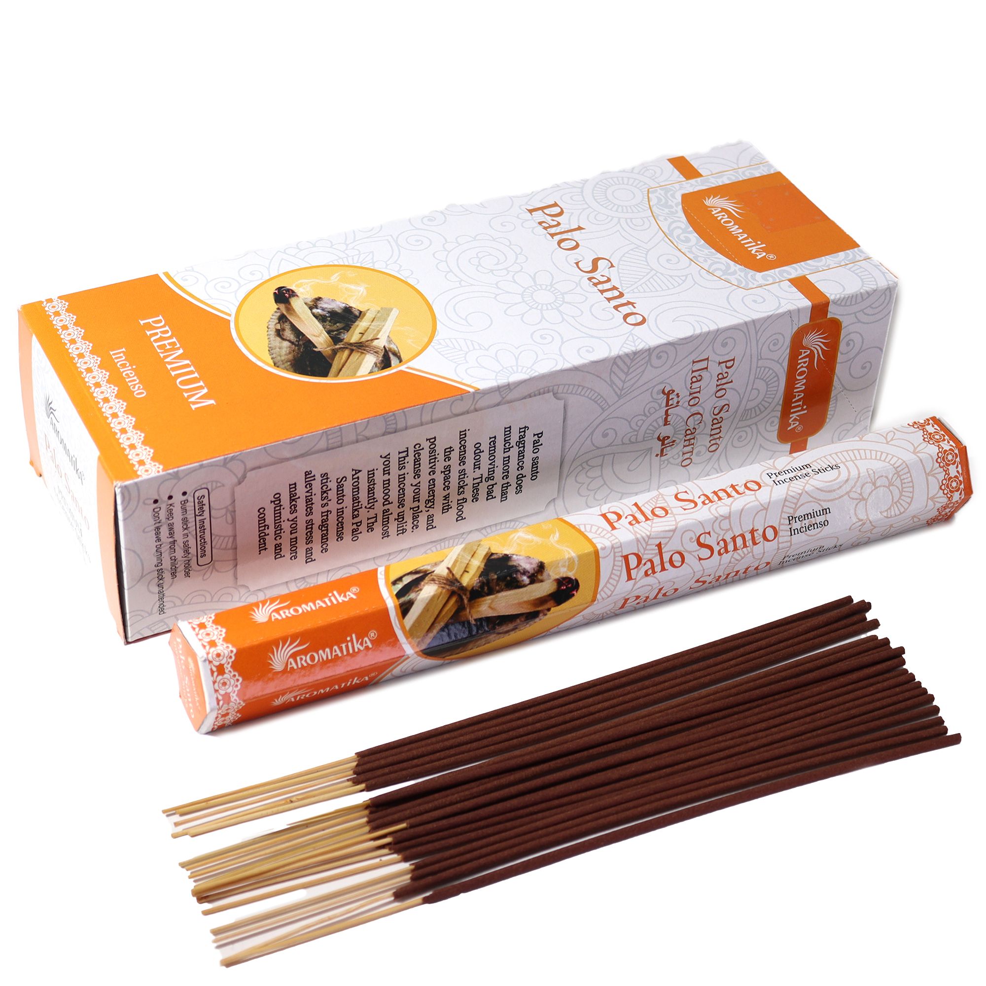 Incienso Hexagonal sin Carbón Aromatika - Palo Santo
