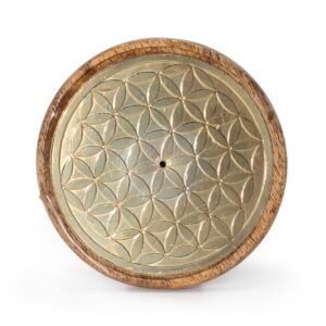 Oro sobre madera de mango - Flor de la vida