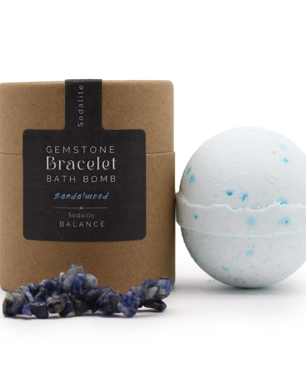 Bombas de Baño con Pulsera de Piedras Minerales