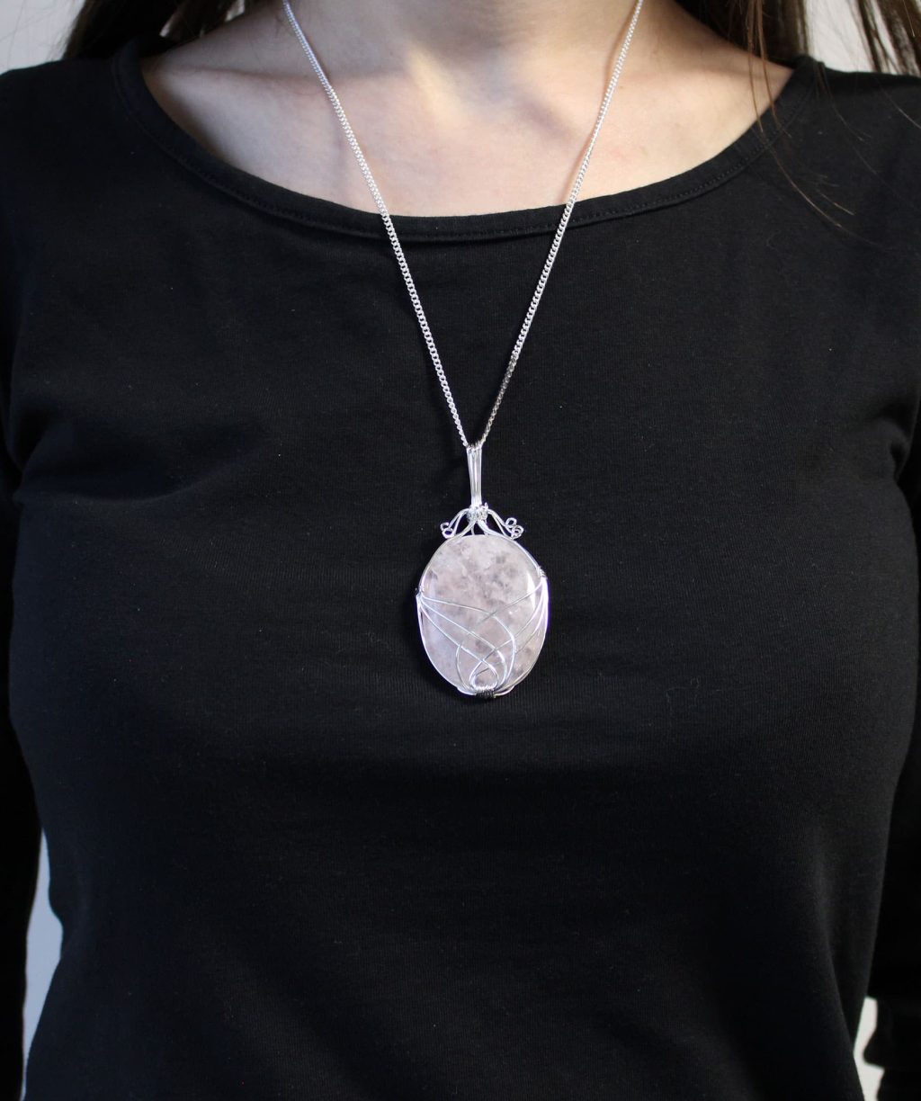 Collar Cascada Envuelto - Opalita en bruto